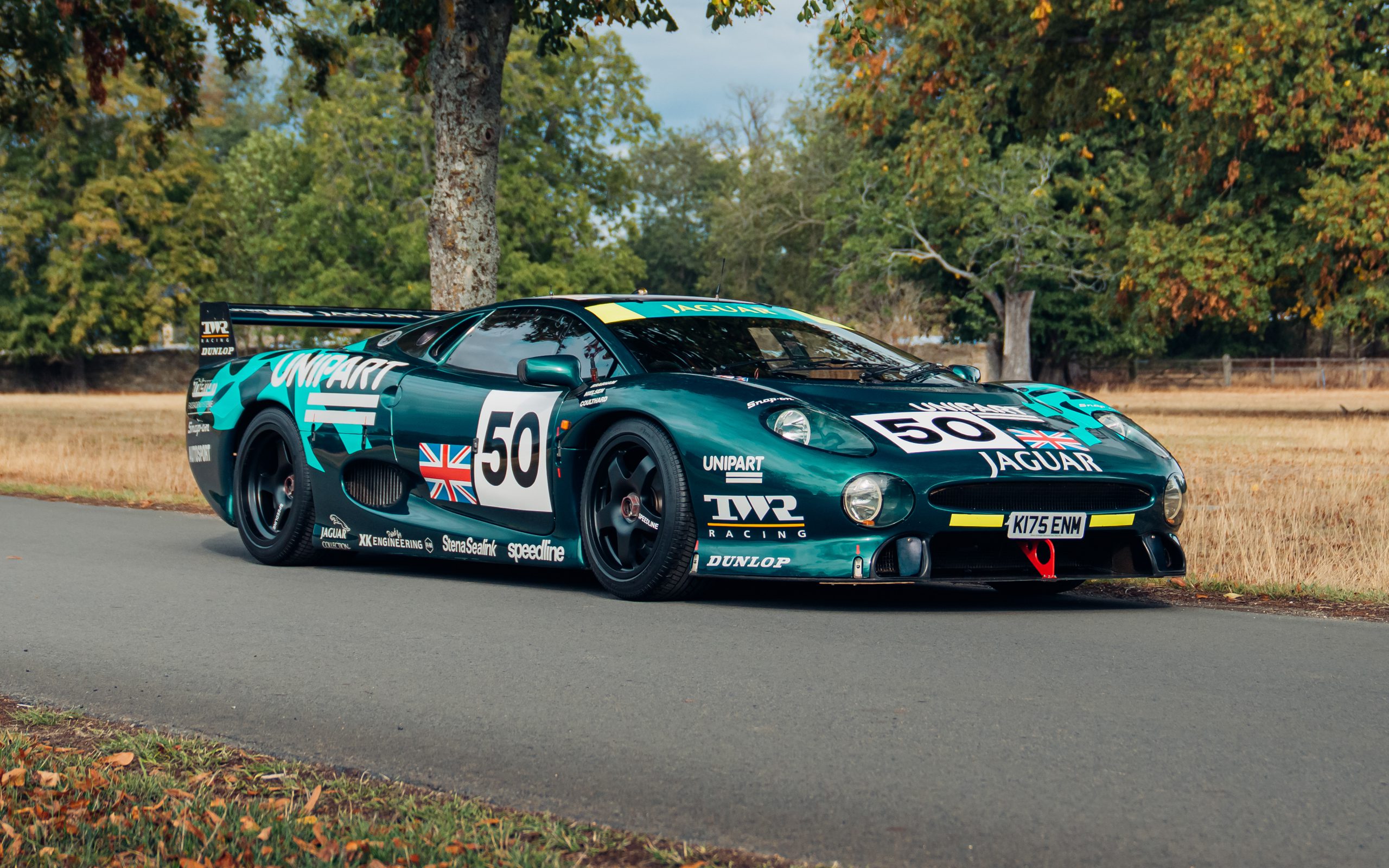 Front of Jaguar XJ220C-LM Road Registered by Furlonger