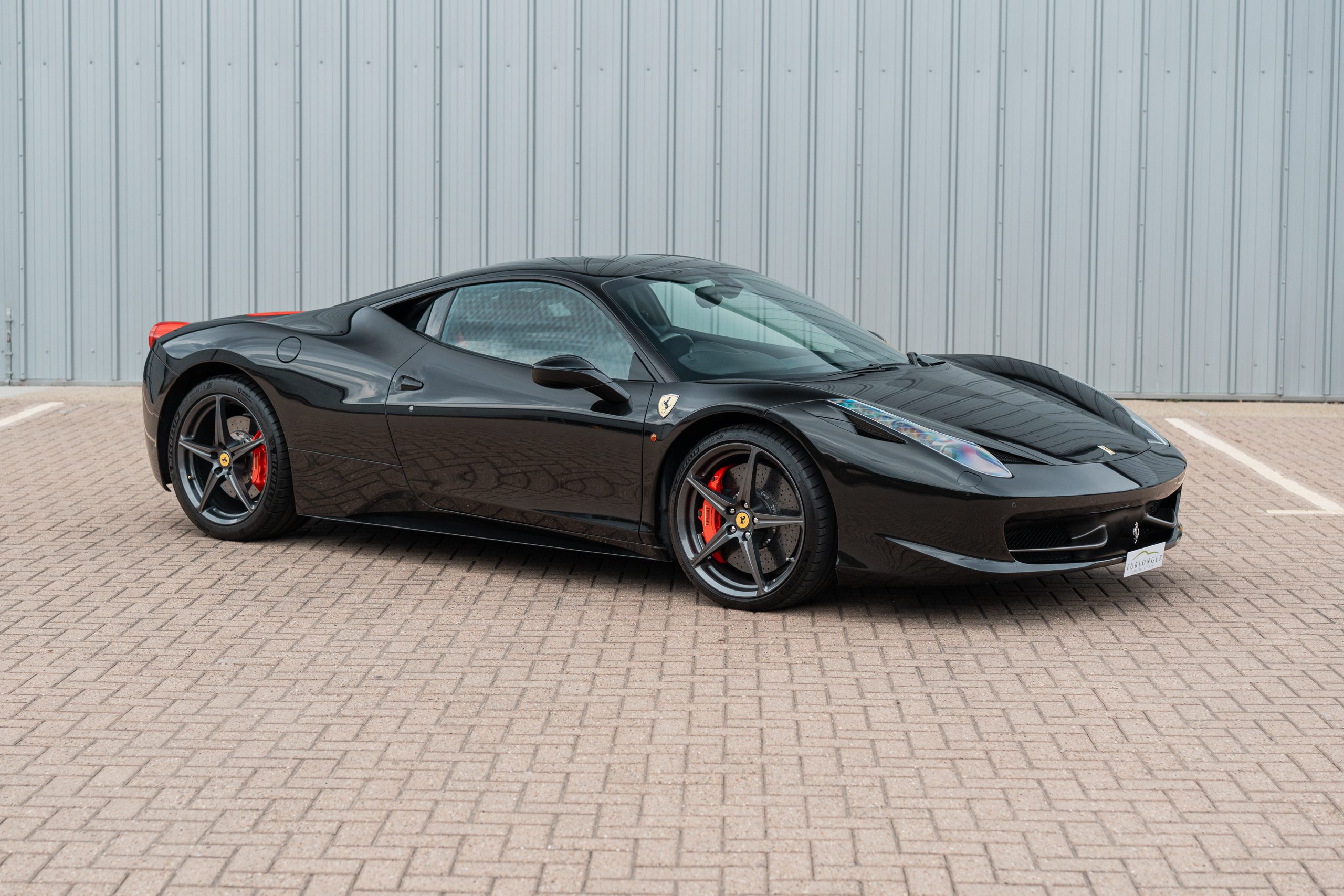 Front 3/4 photo of Nero Daytona Black Ferrari 458 Italia - UK Supplied